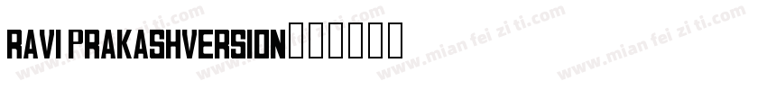 Ravi PrakashVersion字体转换